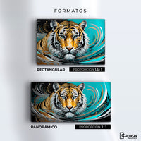 Cuadros Decorativos Canvas Revolution | Fuerza Del Tigre | Formatos