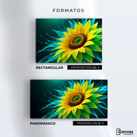 Cuadros Decorativos Canvas Revolution | Fulgor De Girasol | Formatos