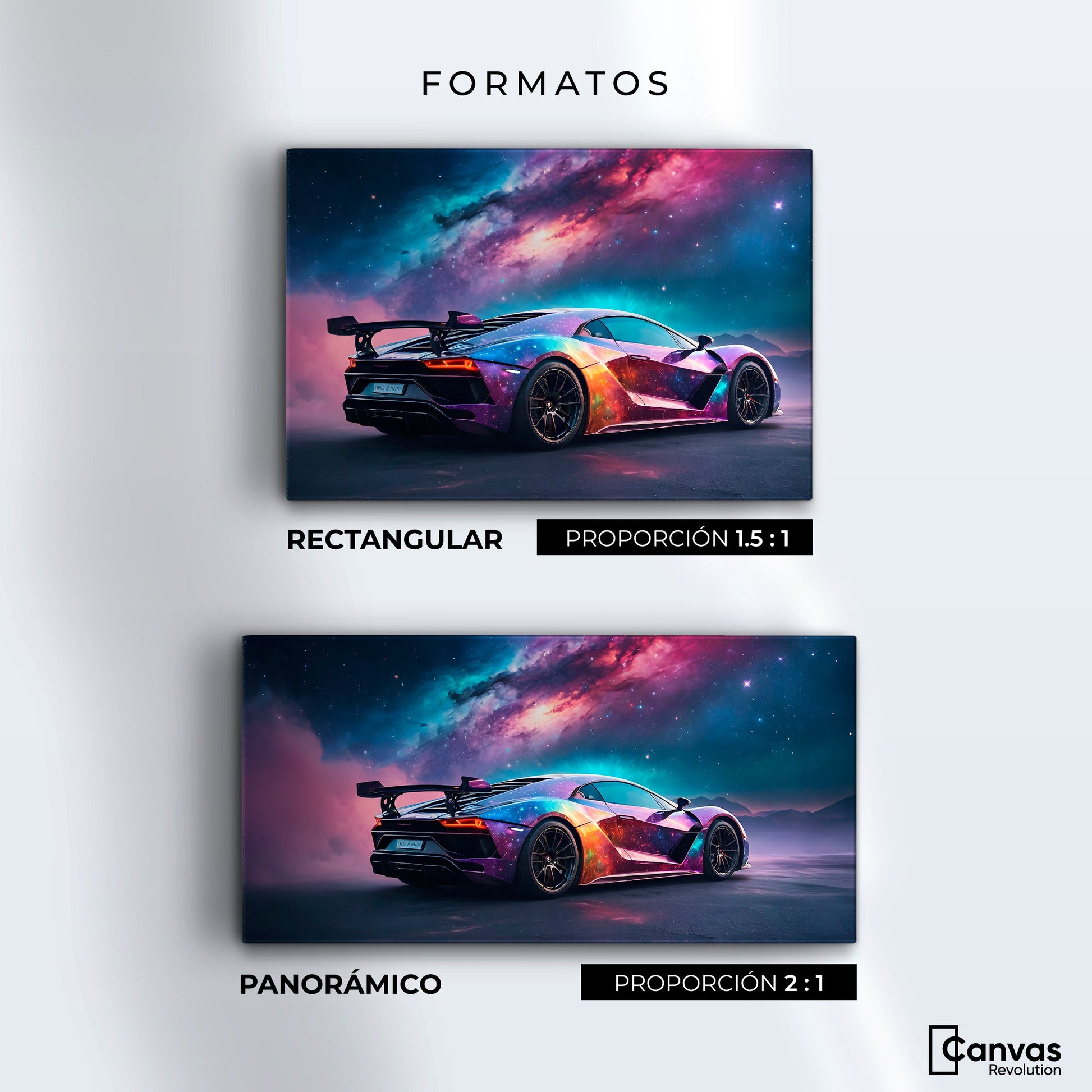 Cuadros Decorativos Canvas Revolution | Lamborghini Cosmico | Formatos