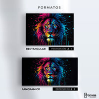 Cuadros Decorativos Canvas Revolution | Leon Cromatico | Formatos