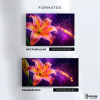Cuadros Decorativos Canvas Revolution | Lirio Celestial | Formatos