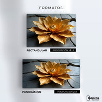 Cuadros Decorativos Canvas Revolution | Loto Oro Mistico | Formatos
