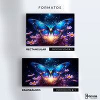 Cuadros Decorativos Canvas Revolution | Mariposa Celestial | Formatos