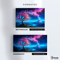 Cuadros Decorativos Canvas Revolution | Mariposa Cosmica | Formatos