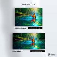 Cuadros Decorativos Canvas Revolution | Mariposa Y Agua | Formatos