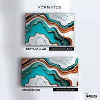 Cuadros Decorativos Canvas Revolution | Marmol Acuatico | Formatos