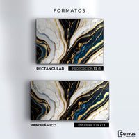 Cuadros Decorativos Canvas Revolution | Marmol Lujoso Oro | Formatos