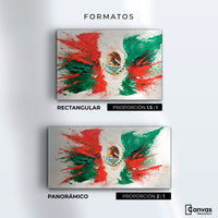 Cuadros Decorativos Canvas Revolution | Mexico Bandera | Formatos