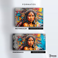 Cuadros Decorativos Canvas Revolution | Nativo Colorido | Formatos
