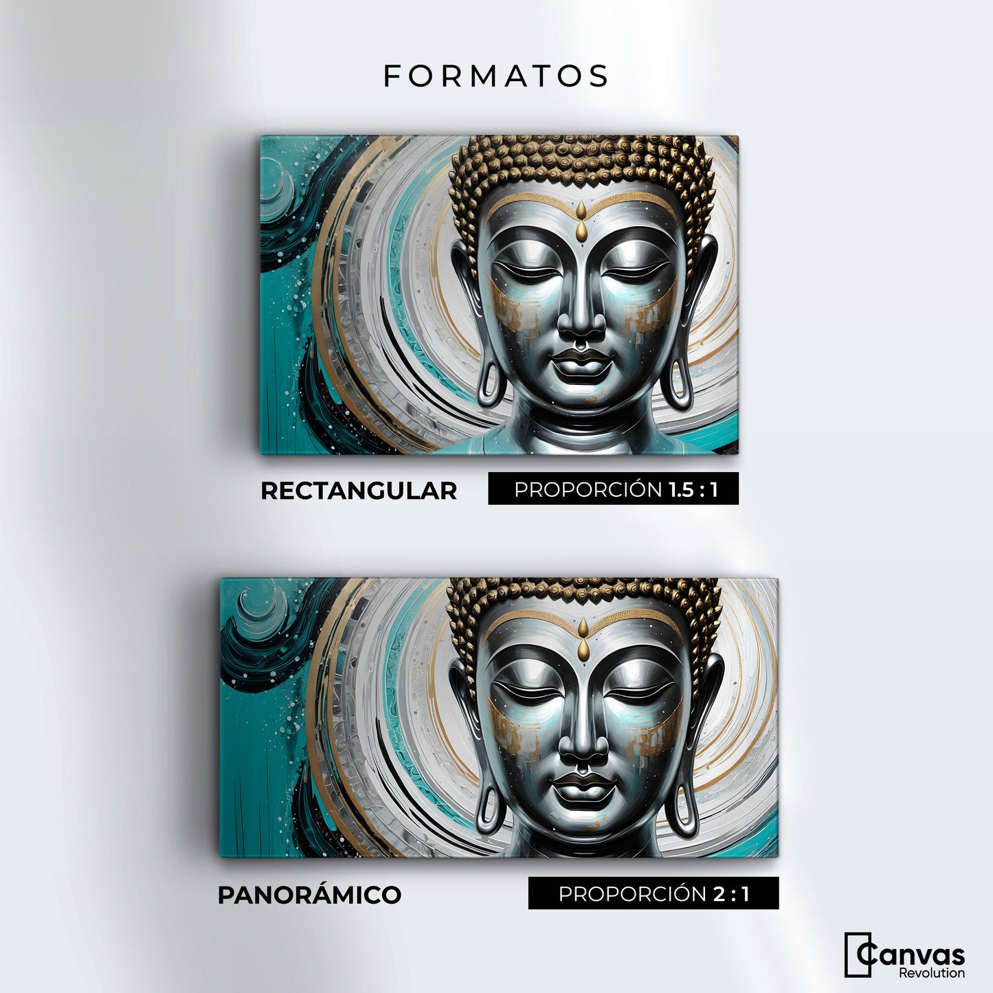 Cuadros Decorativos Canvas Revolution | Paz Con Buda | Formatos