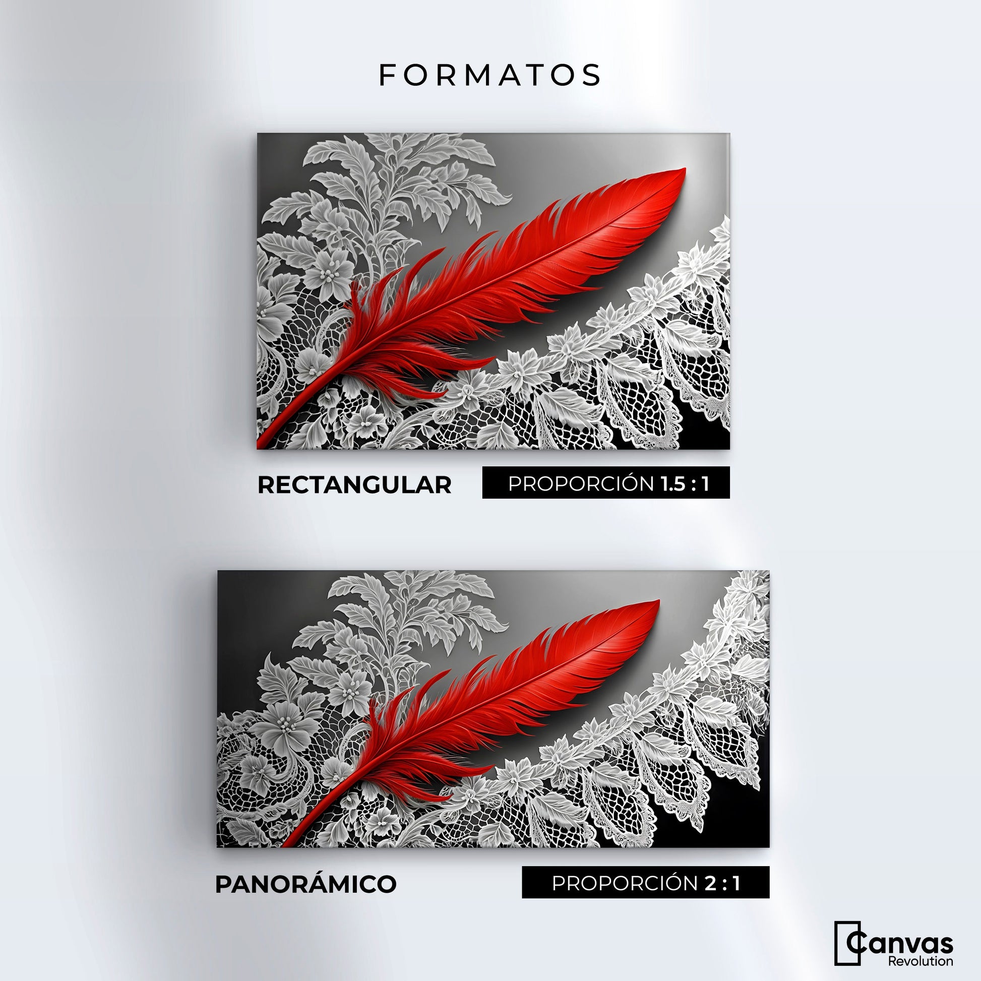 Cuadros Decorativos Canvas Revolution | Pluma Ardiente | Formatos