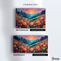 Cuadros Decorativos Canvas Revolution | Pradera Colores | Formatos