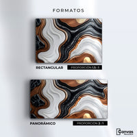 Cuadros Decorativos Canvas Revolution | Remolinos Elegantes | Formatos
