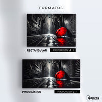 Cuadros Decorativos Canvas Revolution | Rojo Al Viento | Formatos