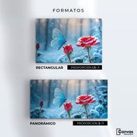 Cuadros Decorativos Canvas Revolution | Rosa Y Fragilidad | Formatos