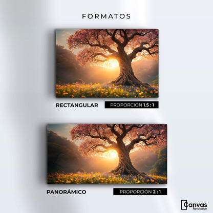 Cuadros Decorativos Canvas Revolution | Serenidad Floral | Formatos