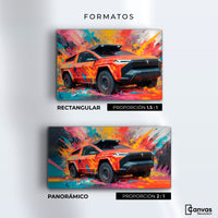 Cuadros Decorativos Canvas Revolution | Truck In Colors | Formatos