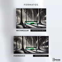 Cuadros Decorativos Canvas Revolution | Verde Y Palabras | Formatos