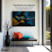 Cuadros Decorativos Canvas Revolution | Acordes Dorados | Montaje1