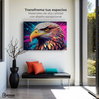 Cuadros Decorativos Canvas Revolution | Aguila Abstracta | Montaje1