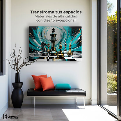 Cuadros Decorativos Canvas Revolution | Ajedrez Y Maestria | Montaje1