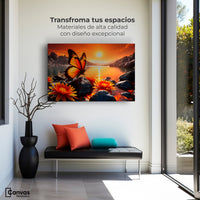 Cuadros Decorativos Canvas Revolution | Alas Al Amanecer | Montaje1