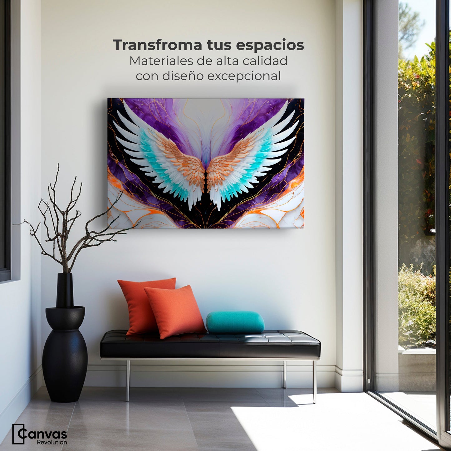 Cuadros Decorativos Canvas Revolution | Alas Angel Alma | Montaje1