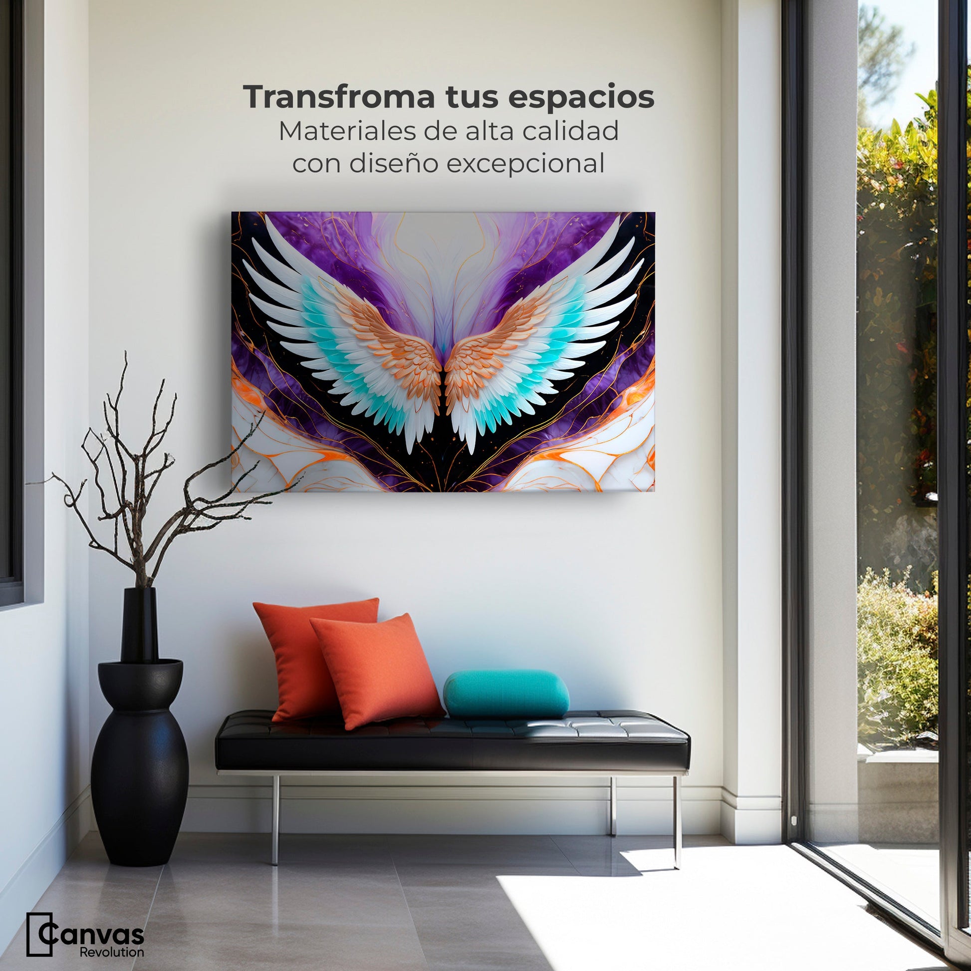 Cuadros Decorativos Canvas Revolution | Alas Angel Alma | Montaje1