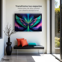 Cuadros Decorativos Canvas Revolution | Alas Angel Cosmic | Montaje1