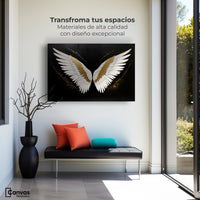 Cuadros Decorativos Canvas Revolution | Alas Angel Eleganza | Montaje1