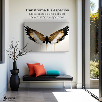 Cuadros Decorativos Canvas Revolution | Alas Angel Fusion | Montaje1