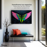 Cuadros Decorativos Canvas Revolution | Alas Angel Lucido | Montaje1