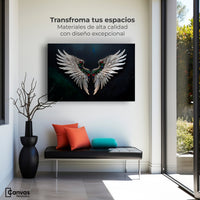 Cuadros Decorativos Canvas Revolution | Alas Angel Profundo | Montaje1