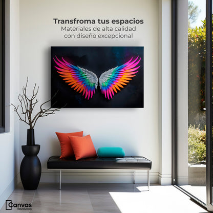 Cuadros Decorativos Canvas Revolution | Alas Angel Pureza | Montaje1