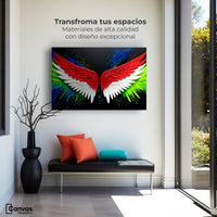 Cuadros Decorativos Canvas Revolution | Alas Angel Radiante | Montaje1