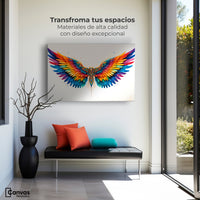 Cuadros Decorativos Canvas Revolution | Alas Color De Angel | Montaje1