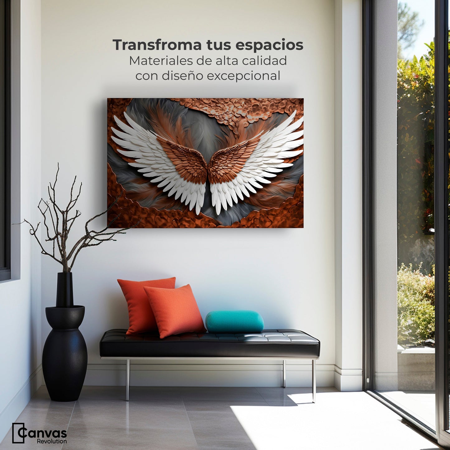 Cuadros Decorativos Canvas Revolution | Alas De Eternidad | Montaje1
