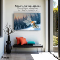 Cuadros Decorativos Canvas Revolution | Alas De Nieve | Montaje1