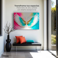 Cuadros Decorativos Canvas Revolution | Alas Plumas De Paz | Montaje1
