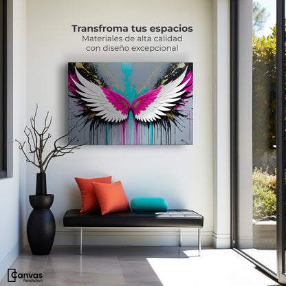 Cuadros Decorativos Canvas Revolution | Alas Vuelo Eterno | Montaje1