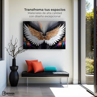 Cuadros Decorativos Canvas Revolution | Alas Vuelo Mistico | Montaje1