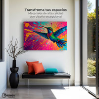 Cuadros Decorativos Canvas Revolution | Aleteo Prismatico | Montaje1