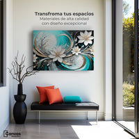 Cuadros Decorativos Canvas Revolution | Alma Flor Abstracto | Montaje1