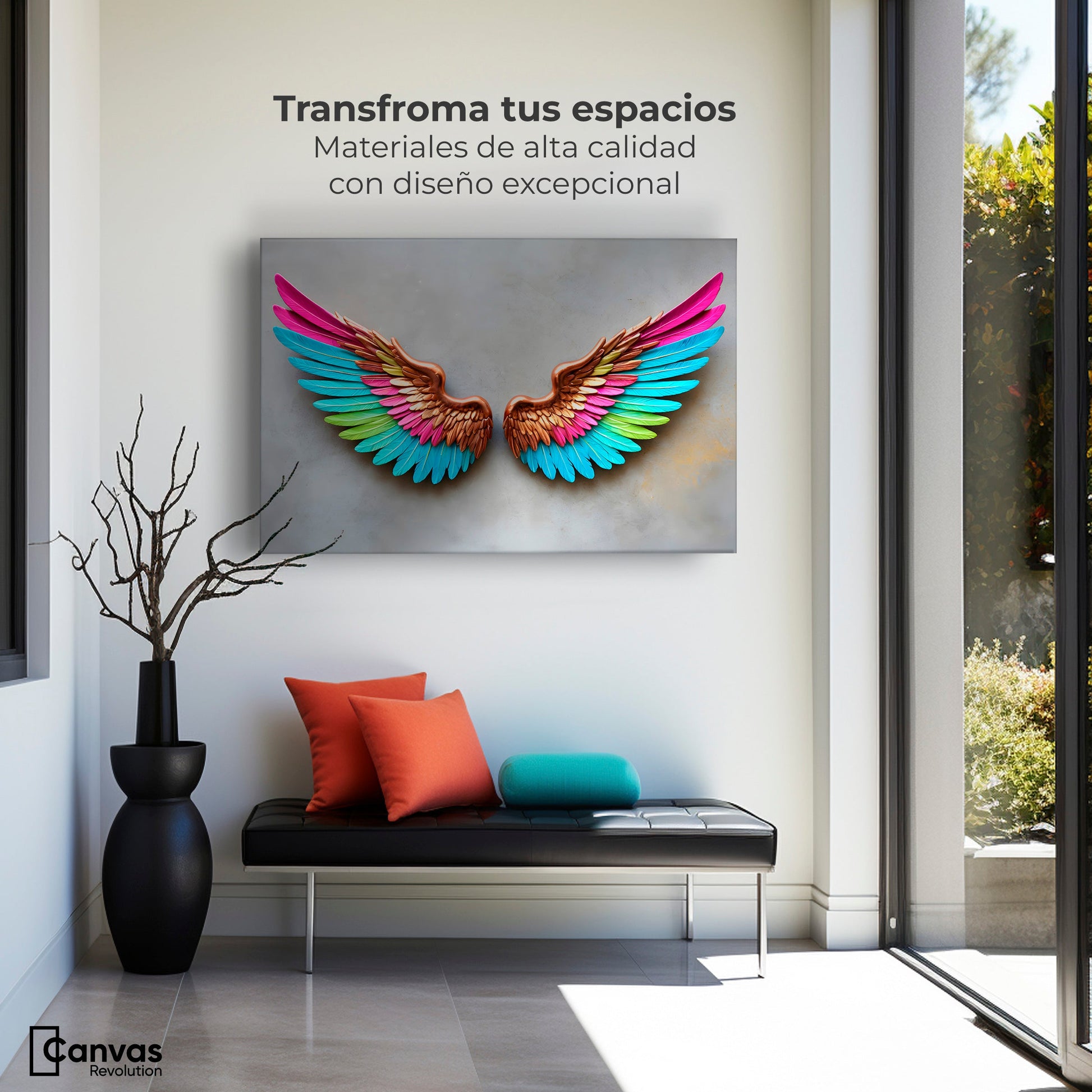 Cuadros Decorativos Canvas Revolution | Angel Resplandor | Montaje1