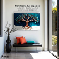 Cuadros Decorativos Canvas Revolution | Arbol Luminoso | Montaje1