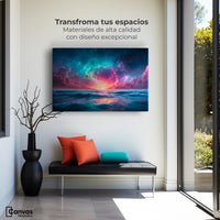 Cuadros Decorativos Canvas Revolution | Aurora Maritima | Montaje1