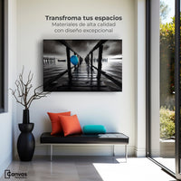 Cuadros Decorativos Canvas Revolution | Azul En El Muelle | Montaje1