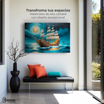 Cuadros Decorativos Canvas Revolution | Barco Del Horizonte | Montaje1