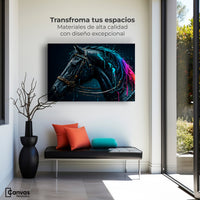 Cuadros Decorativos Canvas Revolution | Caballo Cosmico | Montaje1