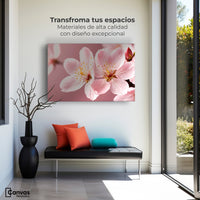 Cuadros Decorativos Canvas Revolution | Cerezo Rosado Flor | Montaje1